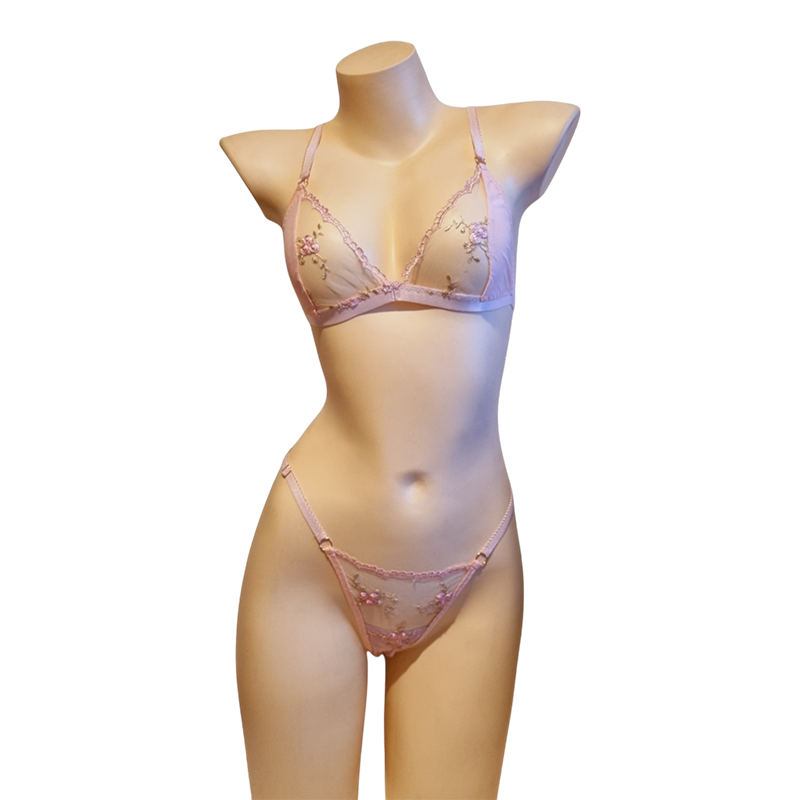 Bralette simple con bordados